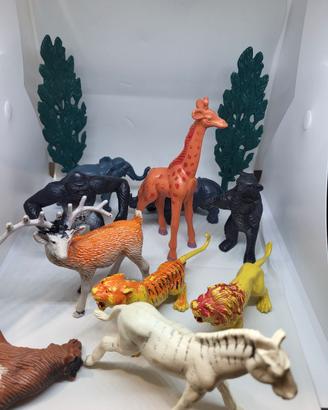 Animali Plastica Vintage Lotto 10 pz anni '80