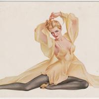 Lotto di 2 cartoline originali 1942: PinUp Vargas