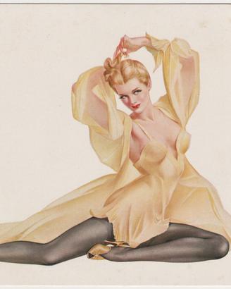 Lotto di 2 cartoline originali 1942: PinUp Vargas