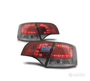 FANALI PER AUDI A4 B7 AVANT 05-08 LED ROSSO AFFUMI