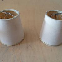 Paralumi in stoffa carta crema  forma conica vinta