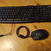 tastiera logitech k120 e mouse logitech g203