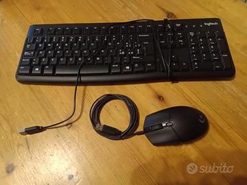 tastiera logitech k120 e mouse logitech g203