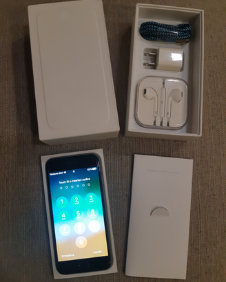 IPHONE 6 Space Gray 64 GB + Cover Power Bank ecc