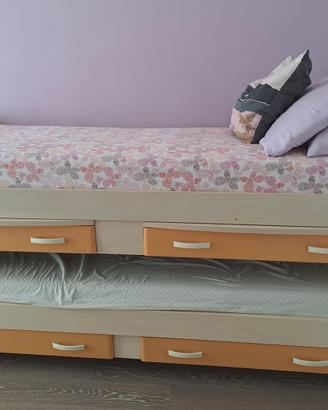 Letto a castello estraibile