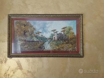 Quadro paesaggio vintage D.Gennaro