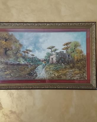 Quadro paesaggio vintage D.Gennaro