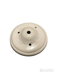 Rosone vintage da soffitto in metallo smaltato