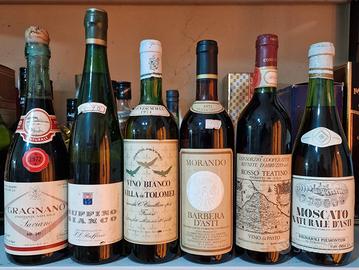 Bottiglie di vino da collezione