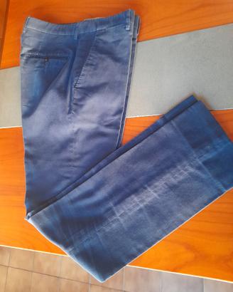 Pantalone uomo  blu velluto Boggi (T 52l