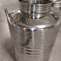 fusto inox lt 50 per olio vino ecc