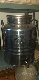 bidone inox da 20 litri con rubinetto 