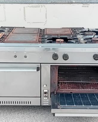 cucina 8 fuochi con forno 