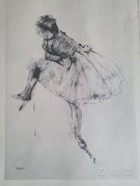 Stampa Antica Degas, Ballerina