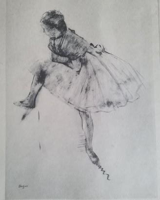 Stampa Antica Degas, Ballerina