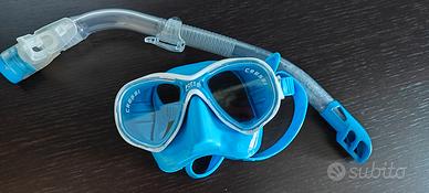 maschera e boccaglio professionali da bambino