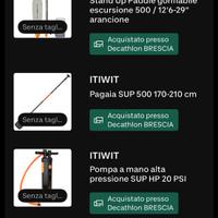 Sup stand up paddle kit completo