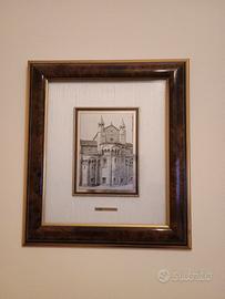 quadro con duomo in argento