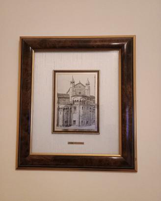 quadro con duomo in argento