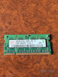 RAM SO-DIMM Hynix 1GB 2Rx16 PC2-5300S-555-12