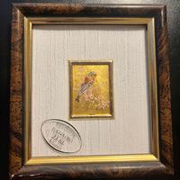 Quadretto cromolitografia su Foglia Oro 23 kt