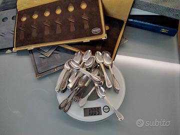 84 cucchiaini da caffè per 1 chilo di argento 800