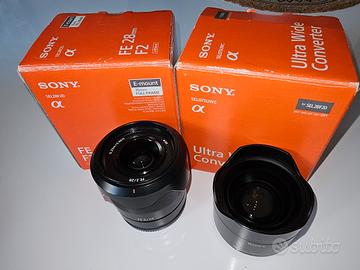 sony fe 28 f2 e wide converter