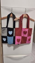 Borse tote patchwork morbide