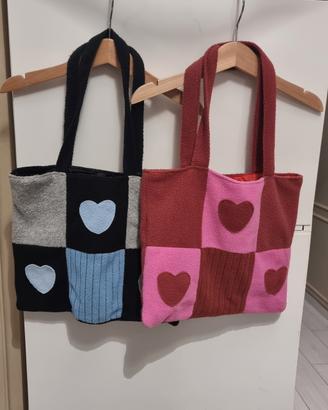 Borse tote patchwork morbide