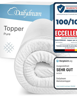 Topper Materasso Singolo 80x200 (2 disponibili)