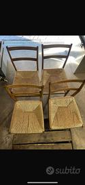 Gruppo di 8 sedie leggera gio ponti