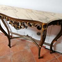 Mobiletto arredo legno marmo