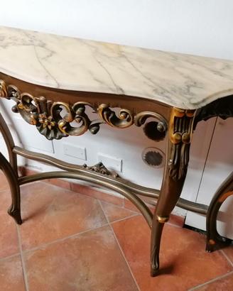 Mobiletto arredo legno marmo