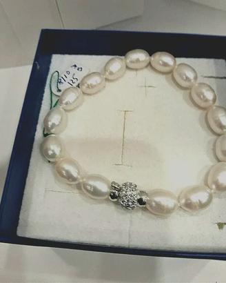 bracciale perle coltivate A.Dolce 11mm Argento