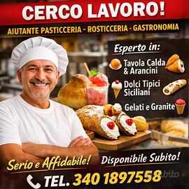 Aiutante pasticceria rosticceria gastronomia