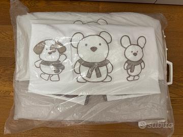 Paracolpi + piumone + coperta per lettino Erbesi