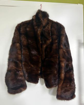 Pelliccia visone marrone