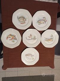 Servizio piatti pesce porcellana Seltmann Bavaria