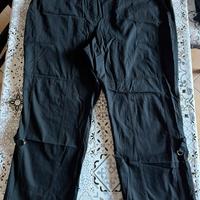 Pantalone estivo tg62IT taglie forti nero nuovo