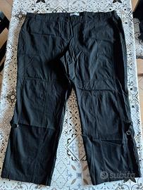 Pantalone estivo tg62IT taglie forti nero nuovo
