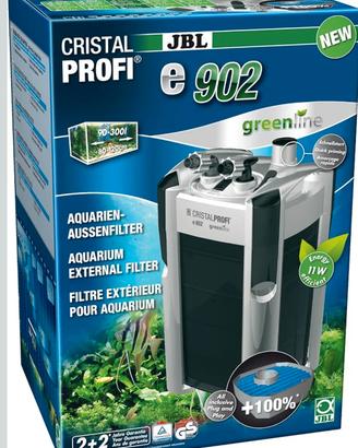 Filtro acquario jbl e902  90-300l + riscaldatore +