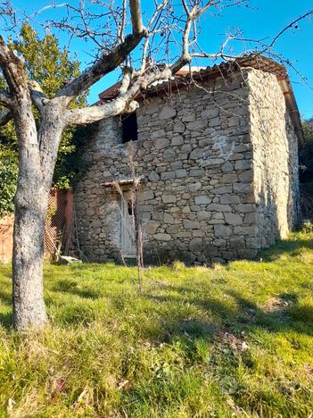 Rustico in sasso indipendente con terreno