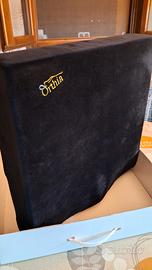 Cuscino quadrato in viscosa colore blu scuro 