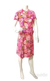 KEN SCOTT ABITO VINTAGE ‘60, FIORATO FUCSIA, M