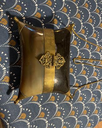 Borsa a spalla in corno lucido anni '30