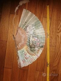 Ventaglio Antico di Fine '800 – Dipinto a Mano 