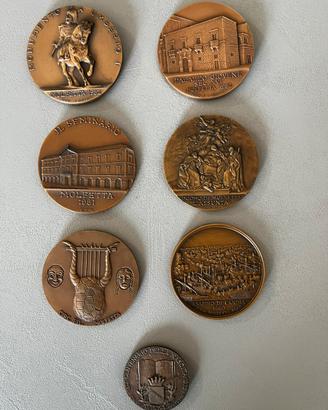 Collezione medaglie bronzo jhonson rare