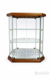 Vetrinetta in vetro e legno