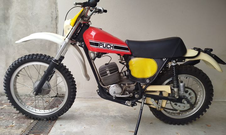 Puch 125 GS 1975, racing Frigerio