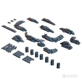 Kit sacchi di sabbia e barili in resina 10k